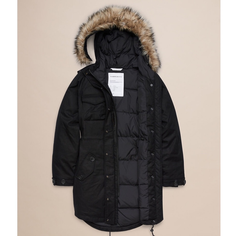 Aritzia Community Paradigm Parka Black